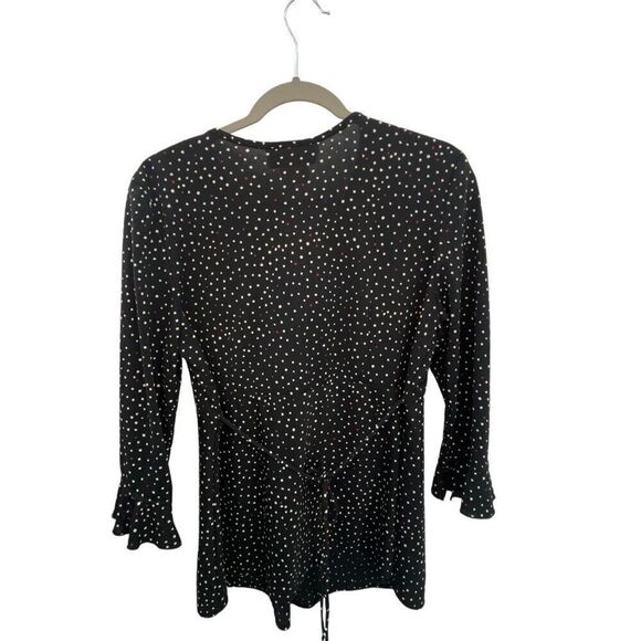 Motherhood black blouse white polka dots - Picture 3 of 11